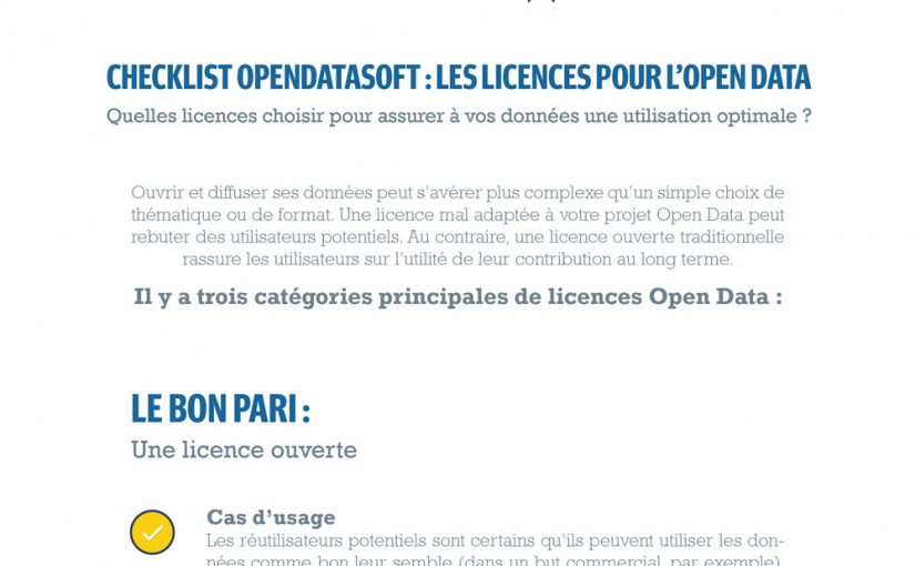 Licences Open Data : la Checklist pour Tout Comprendre