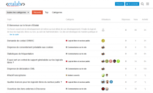 Expérimentation du forum.etalab.gouv.fr : une plateforme pour les contributeurs du logiciel libre dans l’administration
