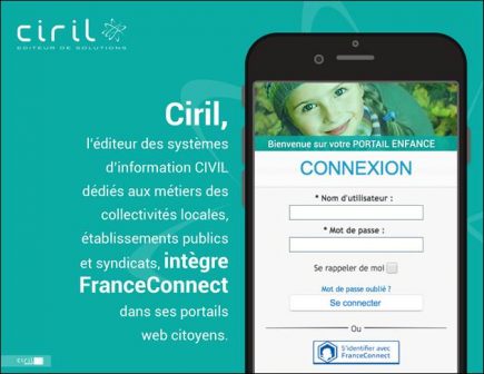 Ciril GROUP, éditeur de logiciels et hébergeur Cloud, intègre FranceConnect dans son offre de portails web citoyens